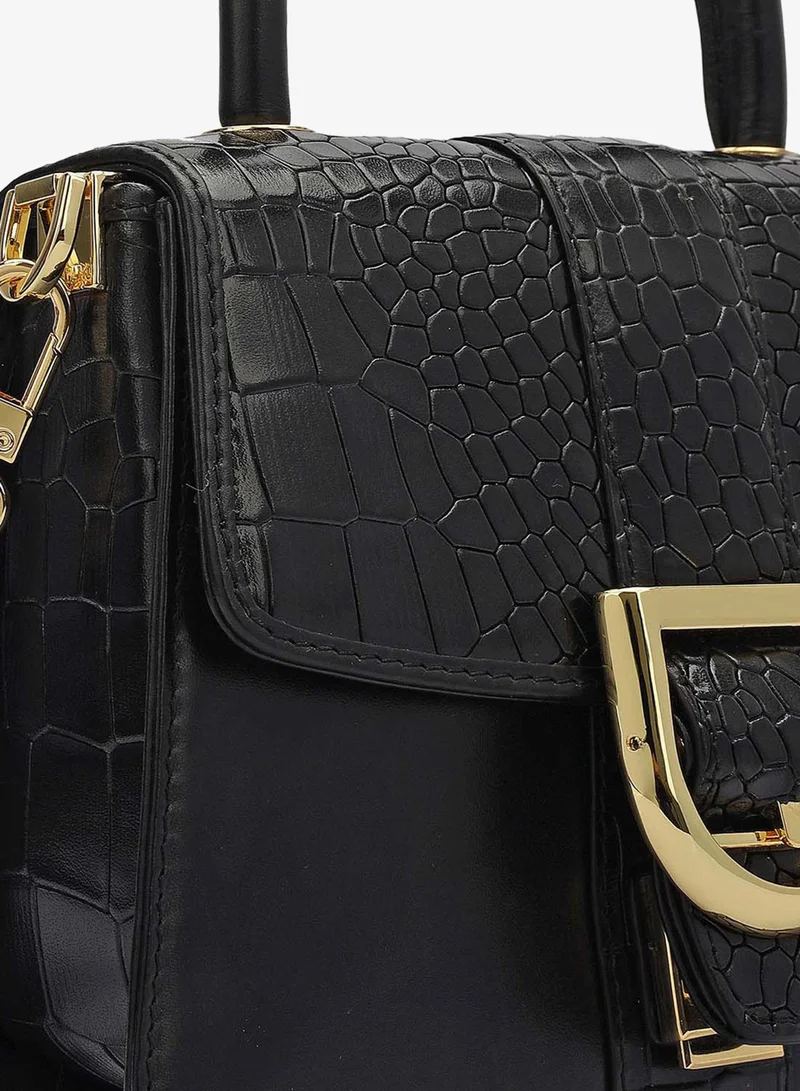 Da Milano black Fresco Top Handle Bag (S) for Women | Best Price UAE