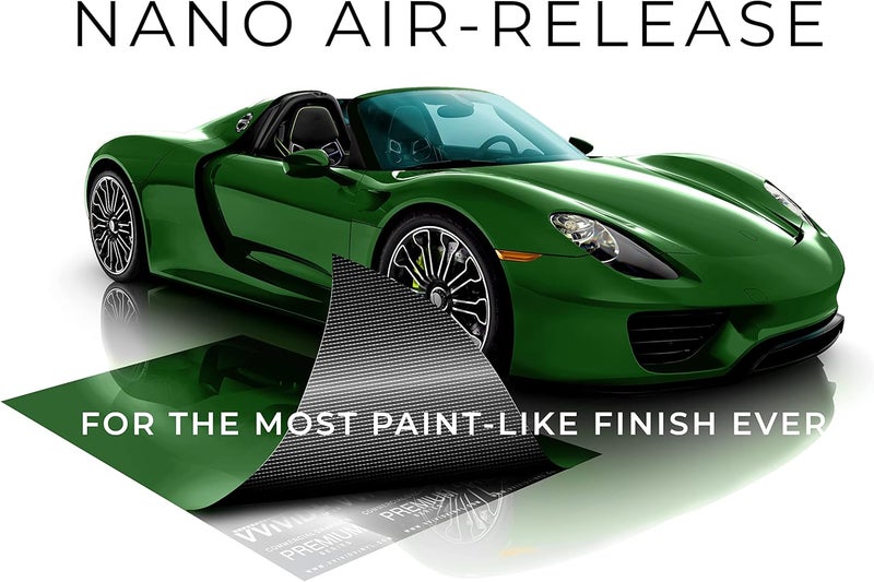 VViViD+ Ultra Gloss Premium Vinyl Car Wrap Film (3ft x 5ft, Gloss Sonoma Green) - Image 3