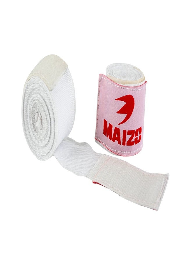 MAIZO رباط معصم أبيض من مايزو للملاكمة، طوله 108 بوصة - Image 1