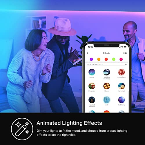 Kasa Smart LED Light Strip, RGB, 32.8ft(2 Rolls of 16.4ft.) Wi-Fi LED Strip Works w/ Alexa & Google Assistant,High Brightness, Trimmable, Up to 25,000 Hours,2Yr Warranty (KL400L10),Multicolor - Image 5