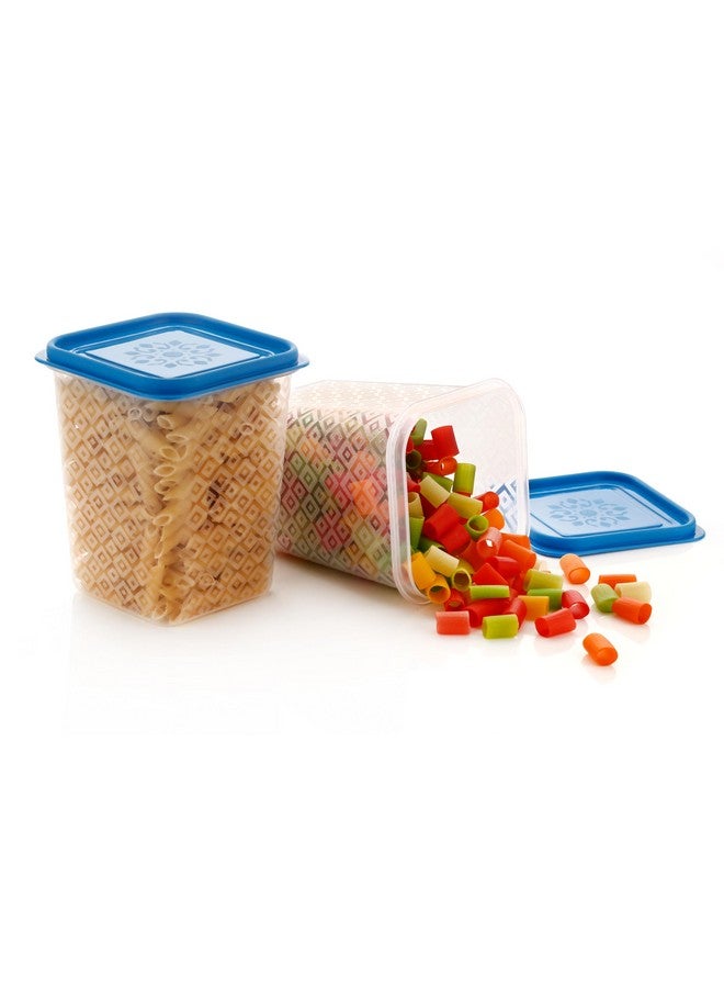 HINDSTAR Multipurpose Plastic Storage Jars and Kitchen Mate Classic Containers | BPA-Free, Airtight Kitchen Container Set for Spices, Grains and More Items - Transparent (1000ML, Set of 10) - Image 4