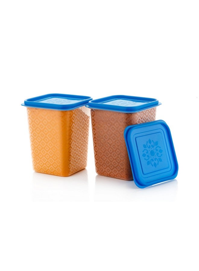 HINDSTAR Multipurpose Plastic Storage Jars and Kitchen Mate Classic Containers | BPA-Free, Airtight Kitchen Container Set for Spices, Grains and More Items - Transparent (1000ML, Set of 10) - Image 5