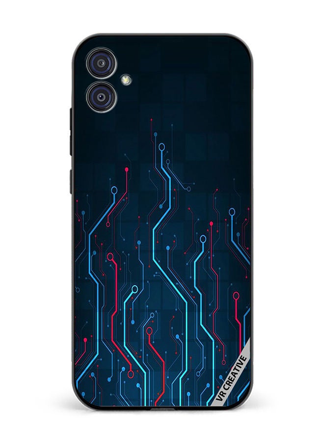 VR CREATIVE Protective Case Cover For Samsung Galaxy M04/F04 Electronic Circuit Boards_ Design Multicolour - Image 1
