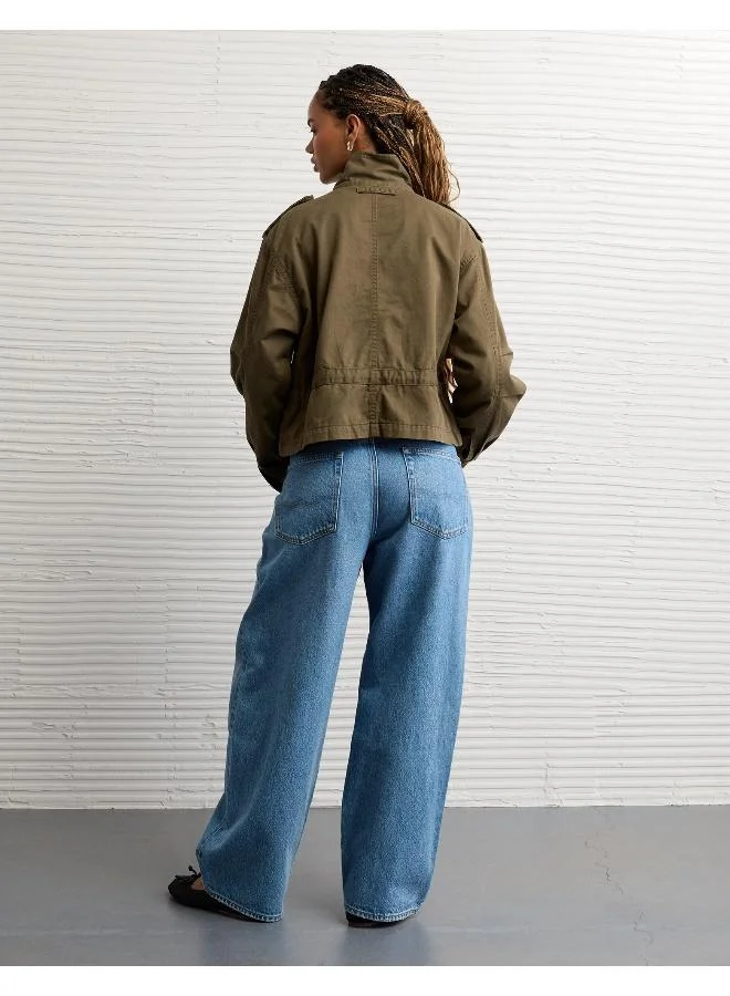 American Eagle AE Peplum Military Jacket