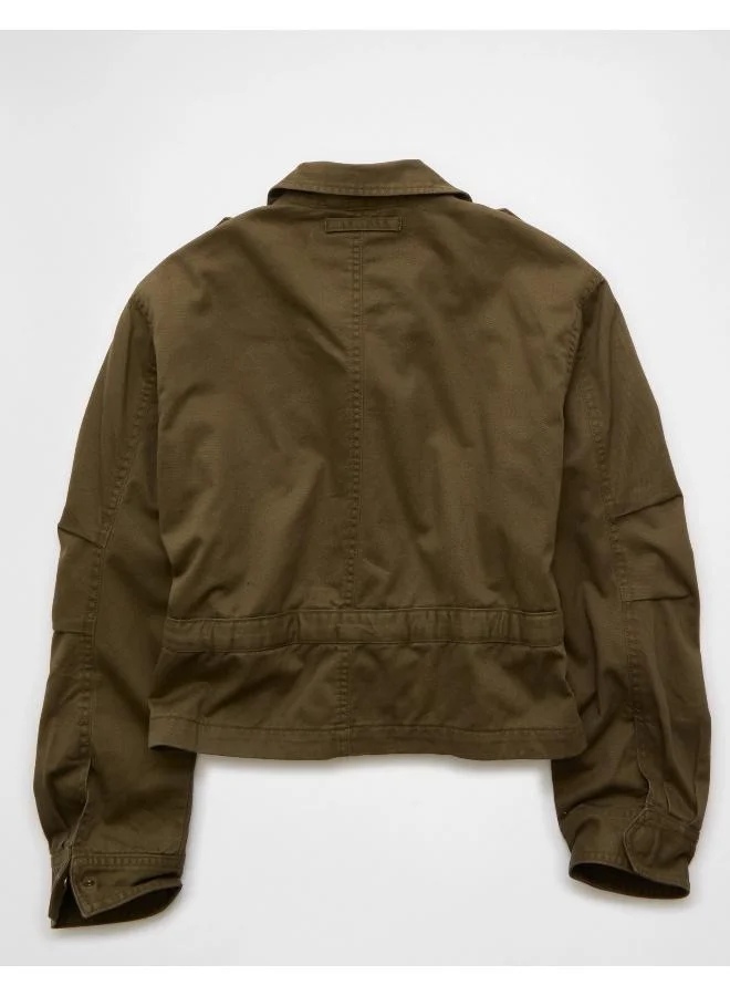 American Eagle AE Peplum Military Jacket