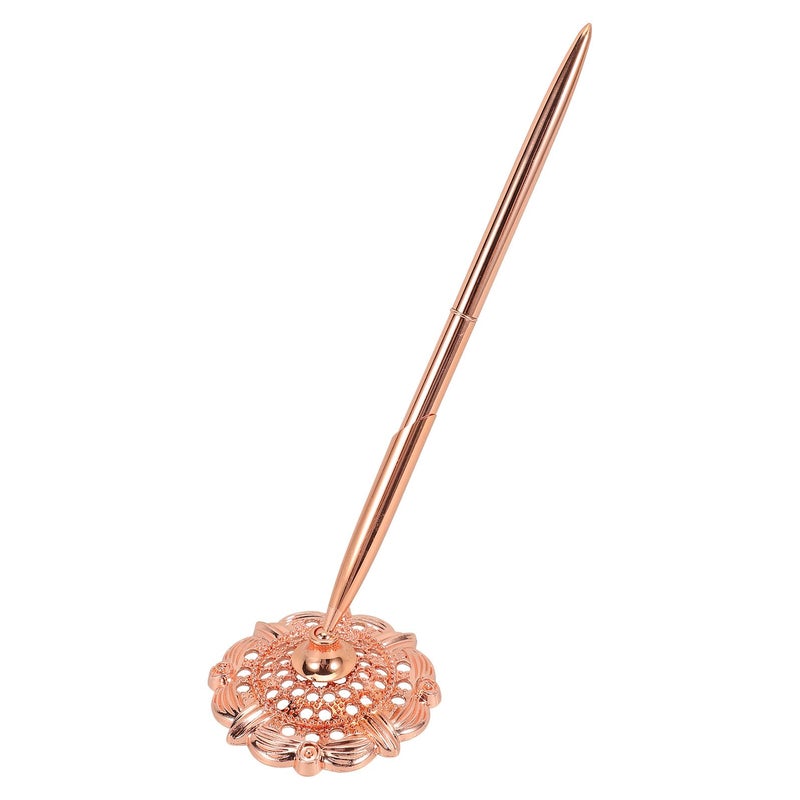 Gold Tone Metal Ballpoint Pen For Office Business Hotel Reception And Signature Use - Image 2