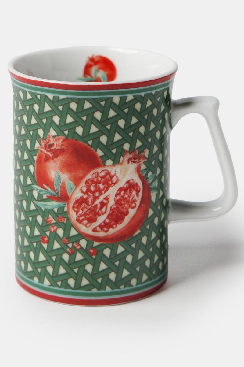 VITELLI DESIGN STUDIO Hazeran Pomegranate Porcelain Coffee Mug - Image 1