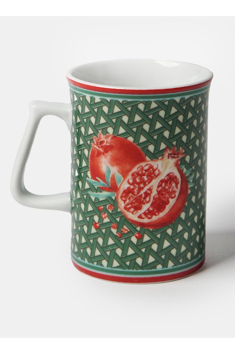 VITELLI DESIGN STUDIO Hazeran Pomegranate Porcelain Coffee Mug - Image 2