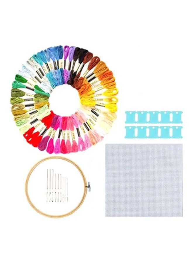NIBEMINENT Hand Embroidery Starter Kit Multicolour - Image 1