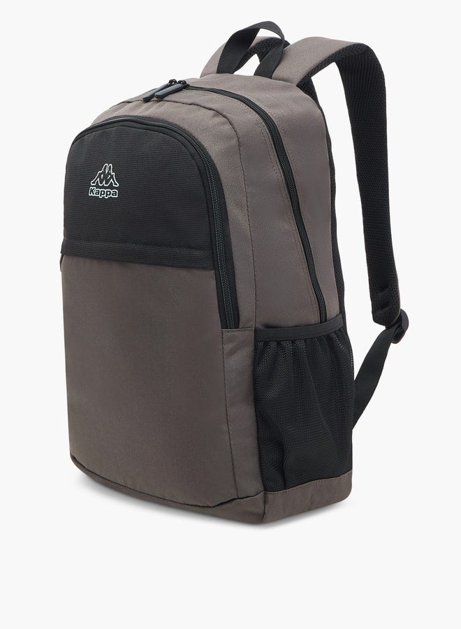 Kappa Colourblock Backpack with Adjustable Shoulder Straps - 45x31x14 cm  - Image 2