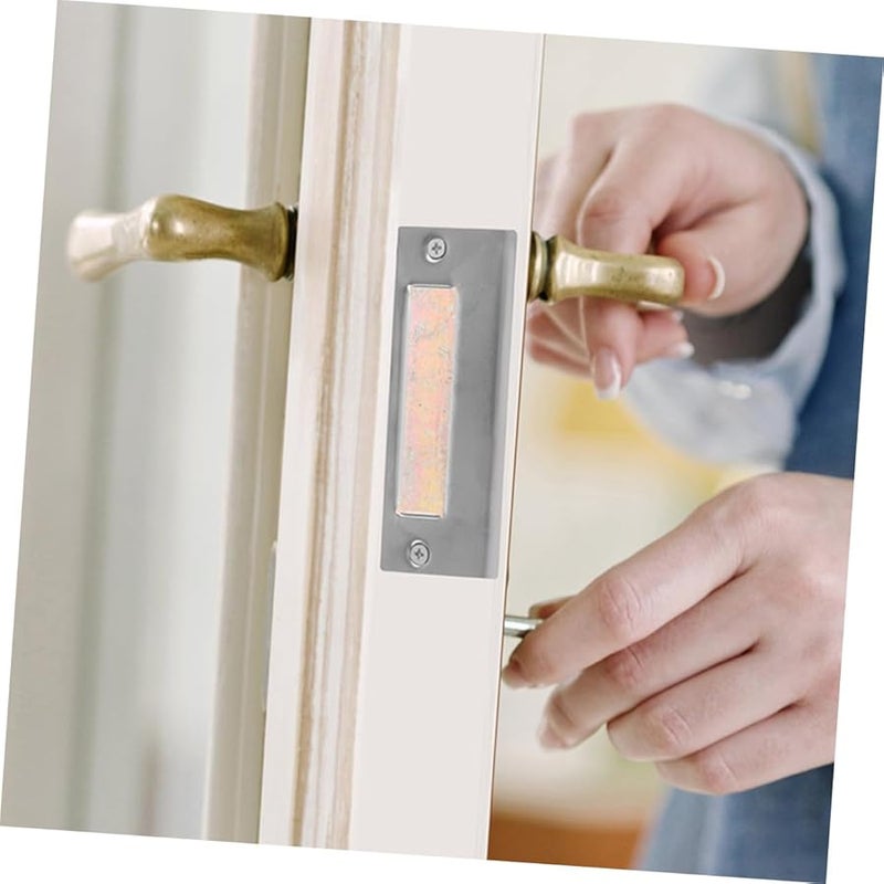 طقم تعزيز لوحة إضراب قفل الباب الثقيل، 2 قطعة مع مسامير للأمان - Image 5