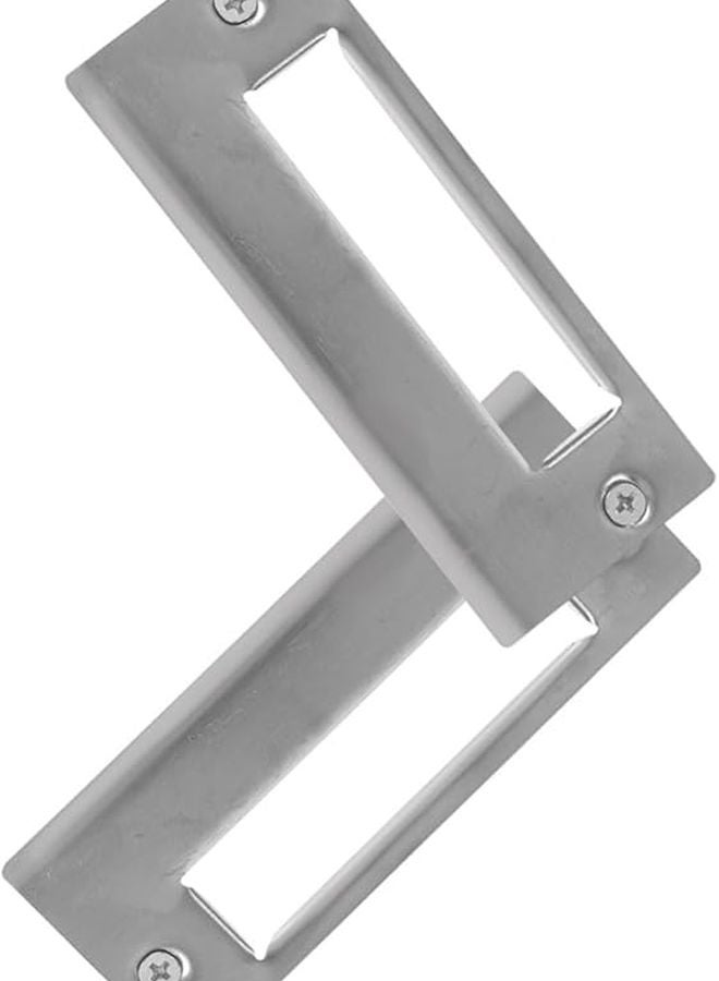 طقم تعزيز لوحة إضراب قفل الباب الثقيل، 2 قطعة مع مسامير للأمان - Image 1