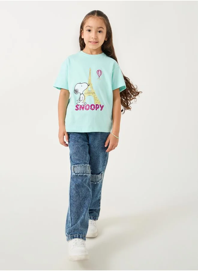 Styli Over size snoopy t-shirt