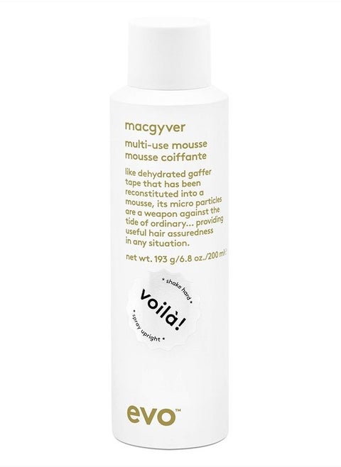 Macgyver Multi-use Mousse - Texturising Hair Mousse - Instant Volume With Lasting Hold - 200ml / 6.8fl.oz