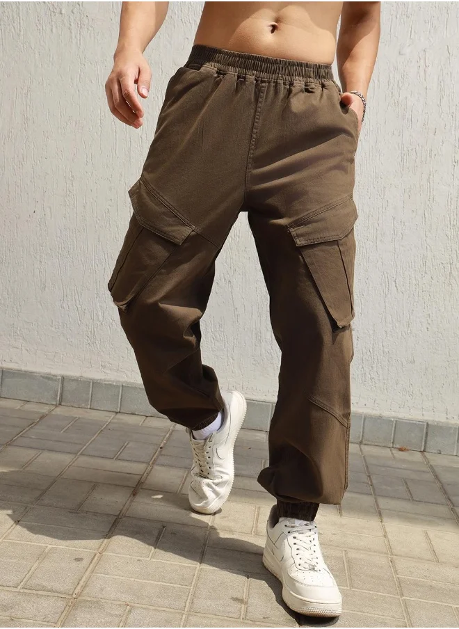 هوبرهولمي Dark Olive Pants For Men