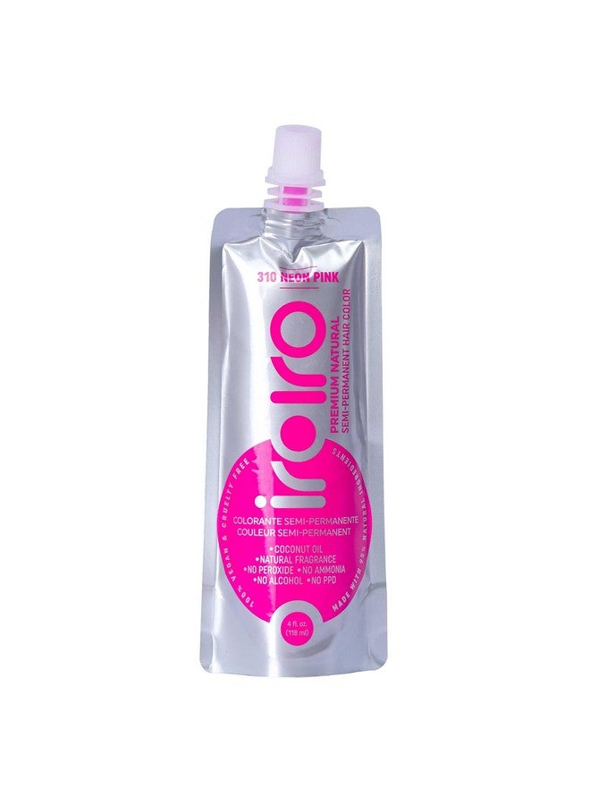 Iroiro Premium Natural Semi-Permanent Hair Color 310 Neon Pink (4Oz) - Image 1