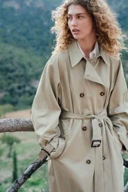 اتش اند ام Belted trench coat