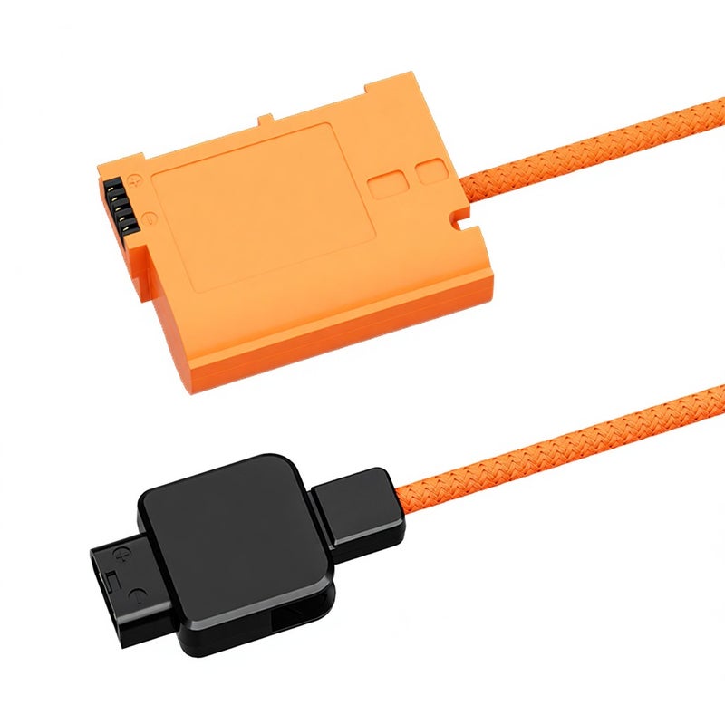 ZGCINE EN-EL15 Dummy Battery with D-Tap Connector Power Cable 60cm Long D-Tap to EN-EL15 Dummy Battery Replacement for Nikon Z8/ Zf/ Z6/ Z6II/ Z7II/ Z5/ D850/ D810/ D810A/ D780/ D750/ D610/ D500/ - Image 1