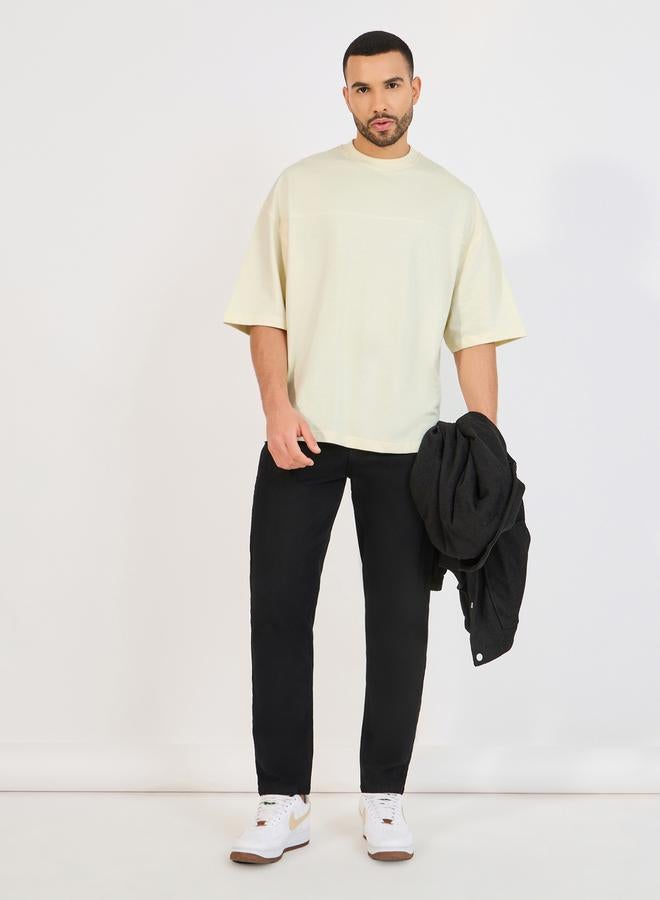 Styli Streetwear Photo Printed Terry Knit Boxy T-Shirt - Image 2