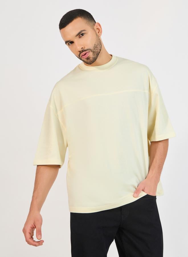 Styli Streetwear Photo Printed Terry Knit Boxy T-Shirt - Image 3