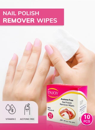 Nail Polish Remover Wipes – Quick & Gentle Nail Cleanse, 10pcs" - view 3