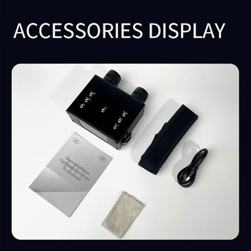 4K Digital Infrared Night-Visions 600M Full-Dark Viewing Day Night Use with 3.0Inch IPS Screen Support 8X Digital Zoom Photo Taking Video Recording Camera for Outdoor Camping Observation Night - Image 3
