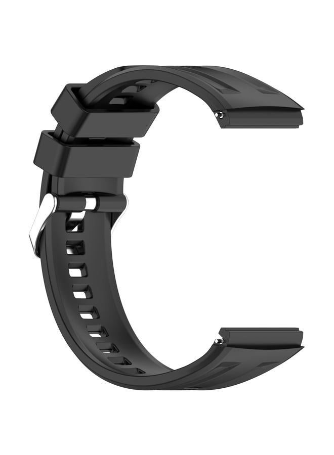 AWADUO Compatible with Huawei Watch GT6 Pro Replacement Band Silicone Wrist Strap Bracelet Soft And Durable with Quick Release Smartwatch Accessorie(Black) - Image 3