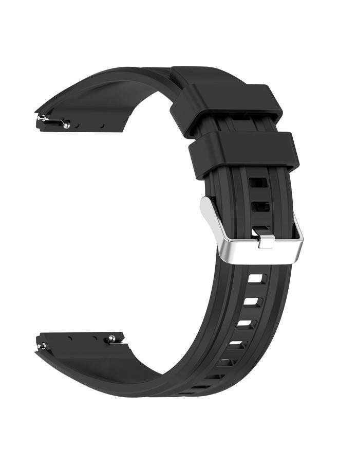 AWADUO Compatible with Huawei Watch GT6 Pro Replacement Band Silicone Wrist Strap Bracelet Soft And Durable with Quick Release Smartwatch Accessorie(Black) - Image 4
