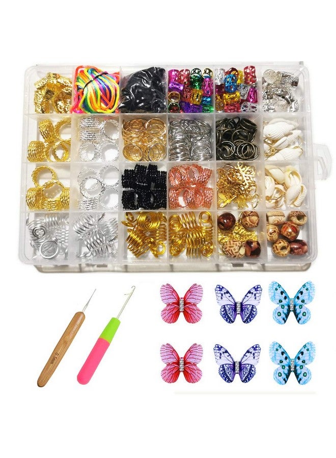 Superlike 331Pcs Dreadlocks Beads Metal Hair Cuffs Hair Rings Braid Hair Loop Clips Hair Jewelry For Braiding Hair Decoration Dreadlock Accessories - Image 1