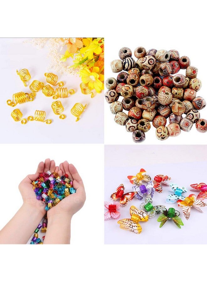 Superlike 331Pcs Dreadlocks Beads Metal Hair Cuffs Hair Rings Braid Hair Loop Clips Hair Jewelry For Braiding Hair Decoration Dreadlock Accessories - Image 4