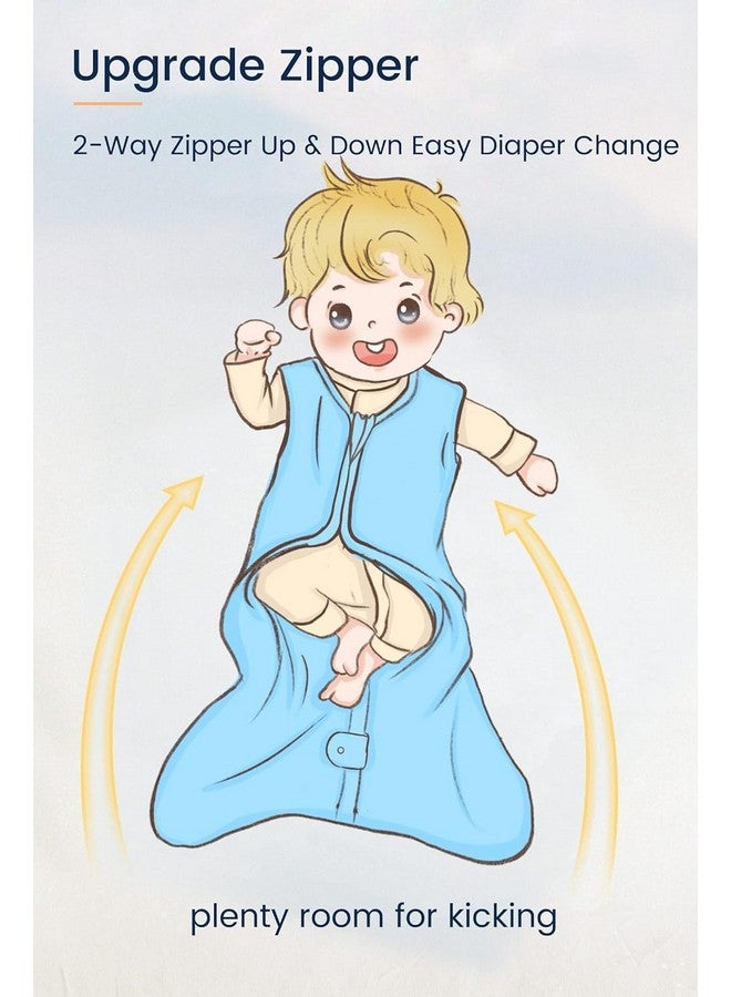 TotAha Sleep Sack 6-12 Months for Girl, 0.5 TOG Summer Light Sleeping Sacks, Buttery Soft Infant Sleep Bag with 2-way Safe Zipper - Image 4