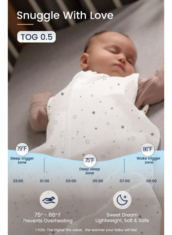 TotAha Sleep Sack 6-12 Months for Girl, 0.5 TOG Summer Light Sleeping Sacks, Buttery Soft Infant Sleep Bag with 2-way Safe Zipper - Image 5