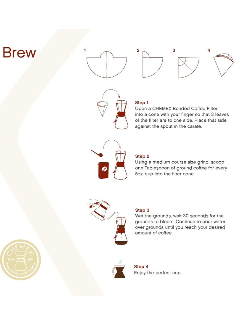 كيميكس مرشحات Chemex Bonded تكشفت نصف القمر - Image 4