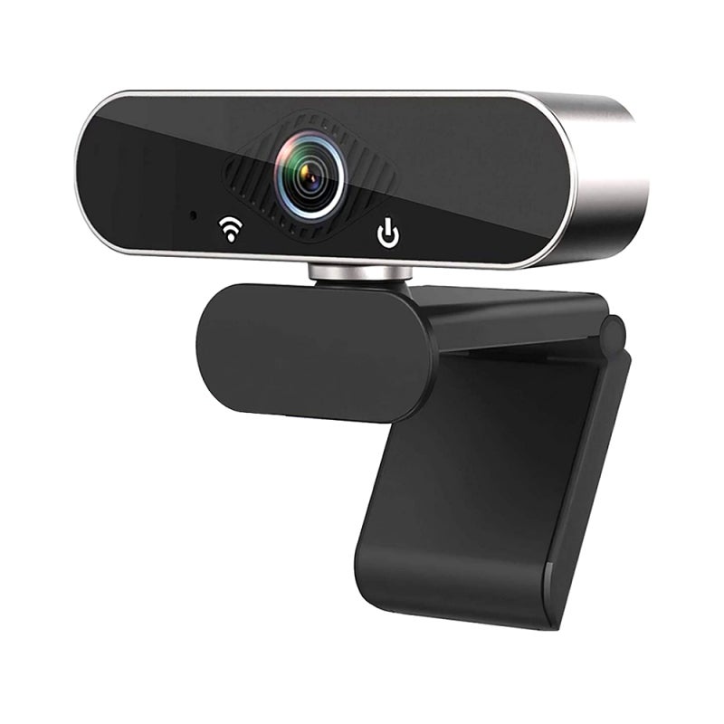 1080P Webcam: Black 1920*1080/30fps, Built-In Noise Reducing Mic, 6-Layer All-Glass Lens - 120° Wide View Angle, Universal Compatibility for Video Conferencing Multi-Person Chat Streaming - Image 1