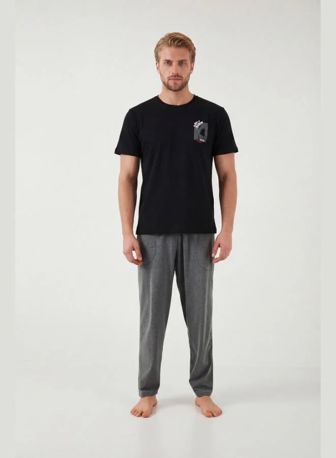 Buratti  Buratti Cotton Regular Fit Printed Pajama Set for Men PAJAMA SET 6096160 for Men | Best Price UAE