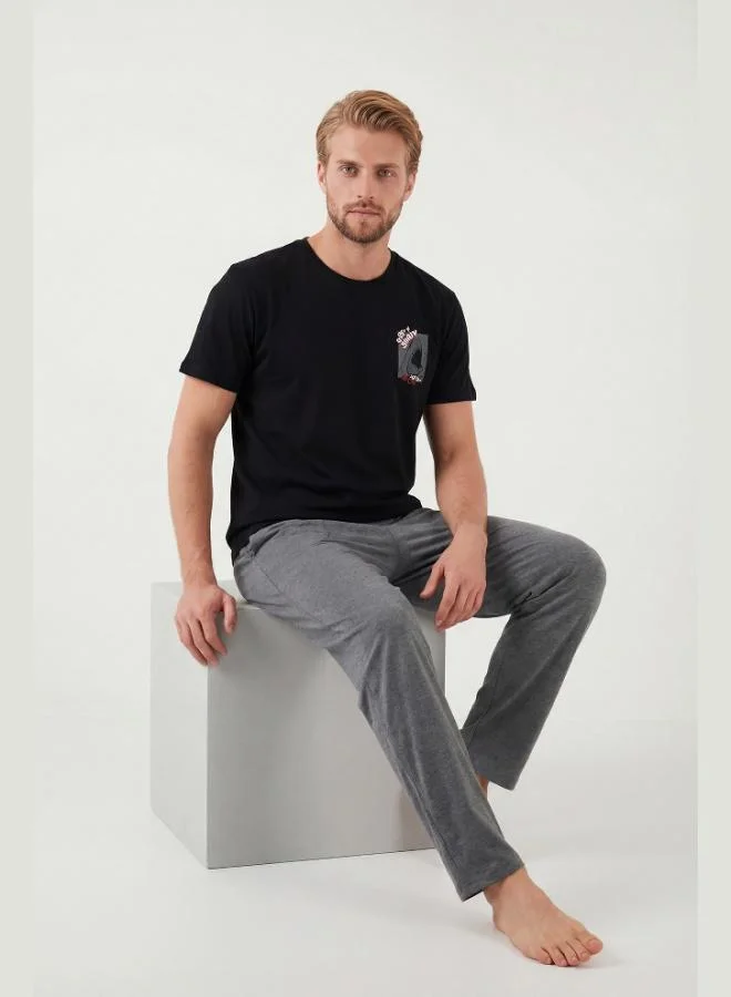 Buratti  Buratti Cotton Regular Fit Printed Pajama Set for Men PAJAMA SET 6096160 for Men | Best Price UAE