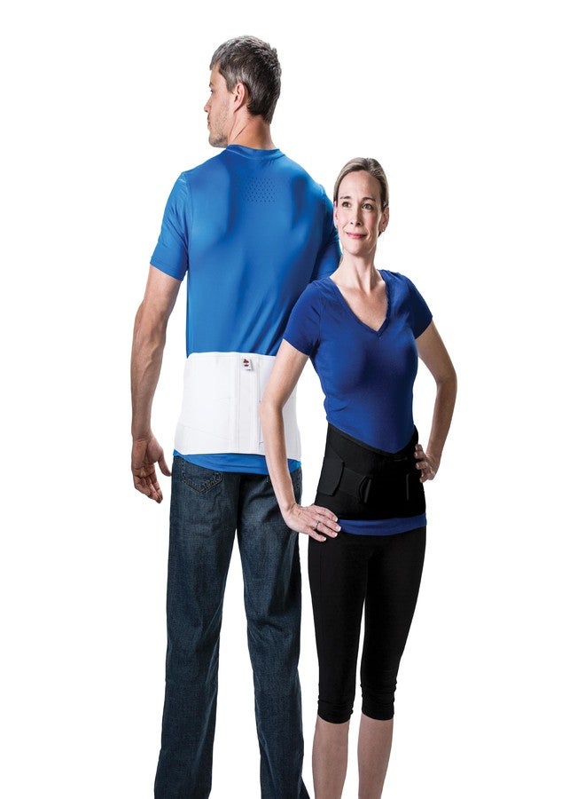 Core Products Corfit LS Lumbar Support Adjustable Back Brace for Pain Relief, Men/Women - White, Medium/Large - Image 1