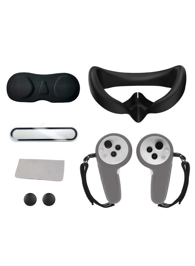 Suitable for PICO4 Ultra silicone mask handle protective cover lens film protective film vr accessories six-piece set - Image 1