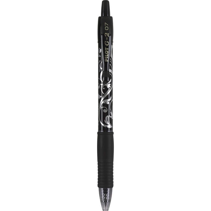 Pilot, G2 Premium Gel Roller Pens, Fine Point 0.7 mm, Fashion Collection, Black, Pack of 5 - Image 3