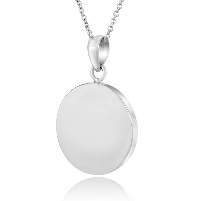AeraVida Yin Yang Balance of Life .925 Sterling Silver Necklace for Men and Women, 18 inch - Image 3