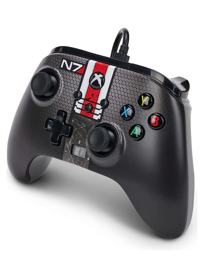 باور أيه وحدة التحكم السلكية المحسنة PowerA لأجهزة Xbox Series X|S – Mass Effect N7 - Image 3