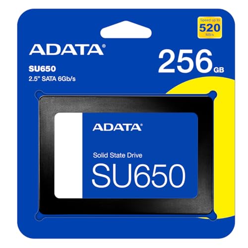 ADATA Ultimate SU650 256GB 2.5” SATA III 6Gb/s Internal SSD | Up to 520MB/s Read & 450MB/s Write | 3D NAND Flash | SLC Caching | Shock & Vibration Resistant | 3-Year Warranty - Image 5