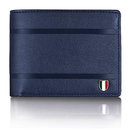 GIOVANNY GVN-BLU2LIN01 Blue Genuine Leather Wallet for Men - Image 1