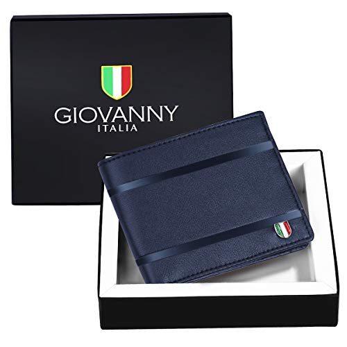 GIOVANNY GVN-BLU2LIN01 Blue Genuine Leather Wallet for Men - Image 4