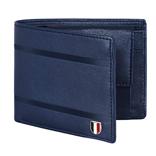 GIOVANNY GVN-BLU2LIN01 Blue Genuine Leather Wallet for Men - Image 2