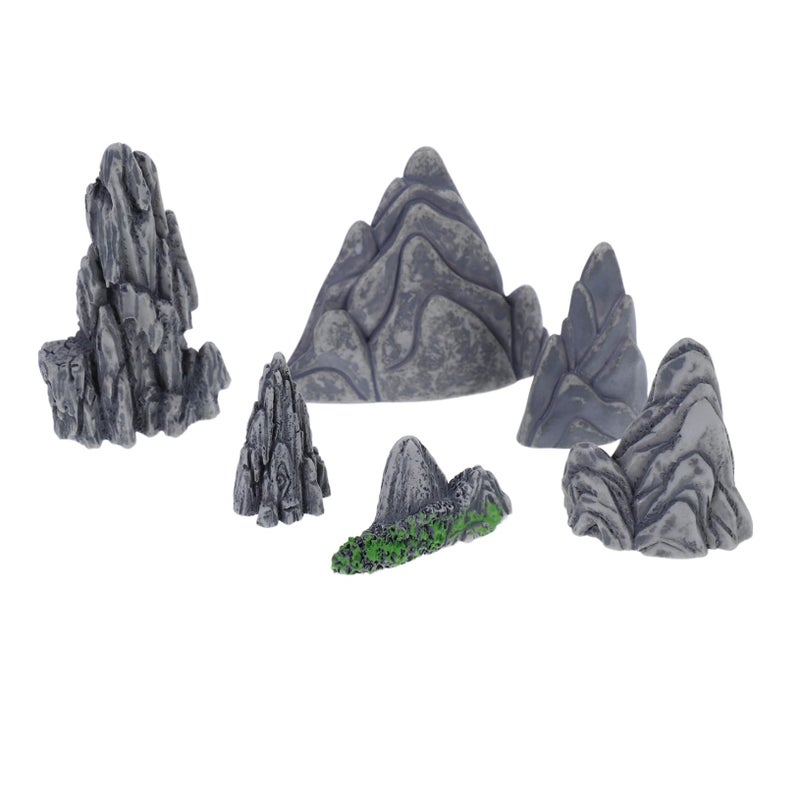 Miniature Rockery Resin Landscape Decor DIY Bonsai Garden Accessories Fake Mountain For Office Desktop Decoration - Image 2