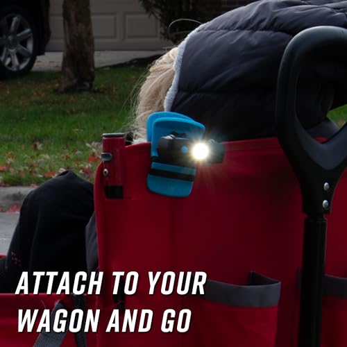 noxgear 500 Lumen Waterproof LED Clip Light - 100° Even Light Spread, 7 lbs Clamp Force, 6 lbs Magnet Force, 2” Jaw, USB-C Rechargeable Light for Camping, Workshop, Power Outages, Strollers, & More - Image 3