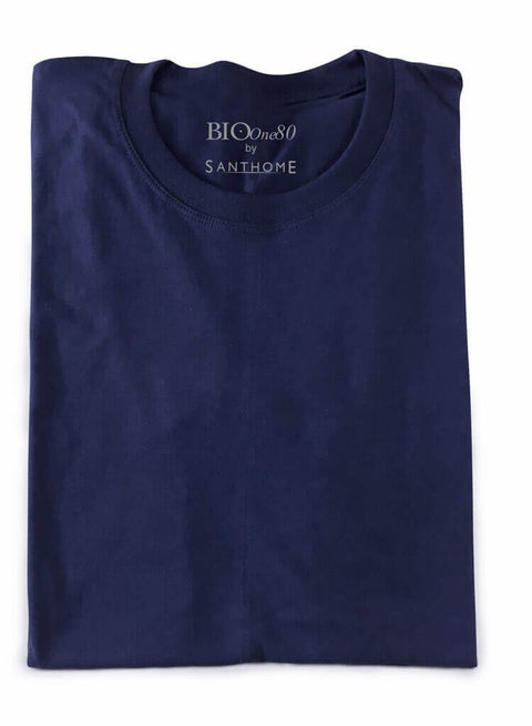 تي شيرت سادة برقبة دائرية للرجال من سانثوم