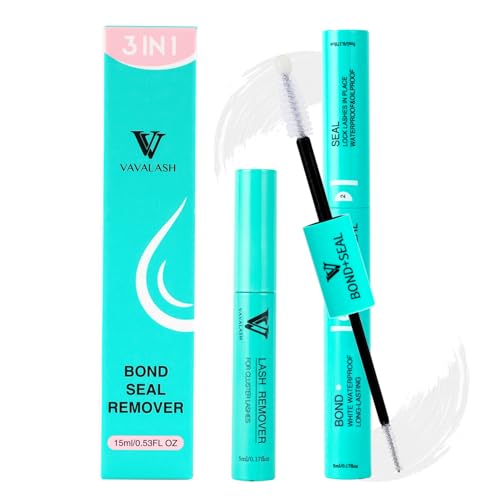 VAVALASH 3 in 1 Clear Lash Bond and Seal Clusters Glue Lash Remover Waterproof Cluster Lash Glue for DIY Eyelash Extension Strong Hold Individual for DIY Lashes at Home White - Image 1