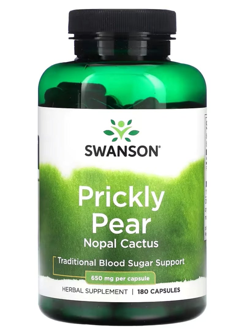Swanson, Prickly Pear Cactus, 650 mg, 180 Capsules